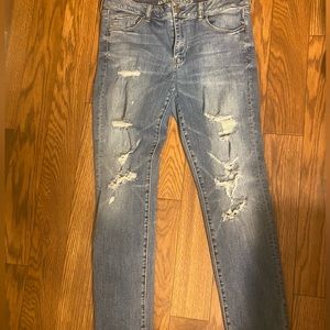 AE skinny ripped jeans